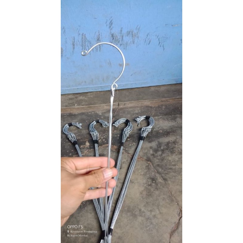 Kawat untuk pot gantung/satu set isi 10/gantungan pot/bunga gantung/kawat gantung