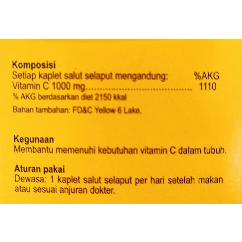 Hevit C 500 MG / 1000 MG / PLUS / B Komplek / Vitamin E / Zinc / 10 Kaplet