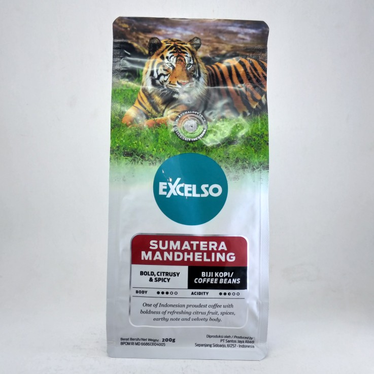 

Terlaris Excelso Coffee Sumatera Mandheling Single Origin Coffee Beans 200 gram