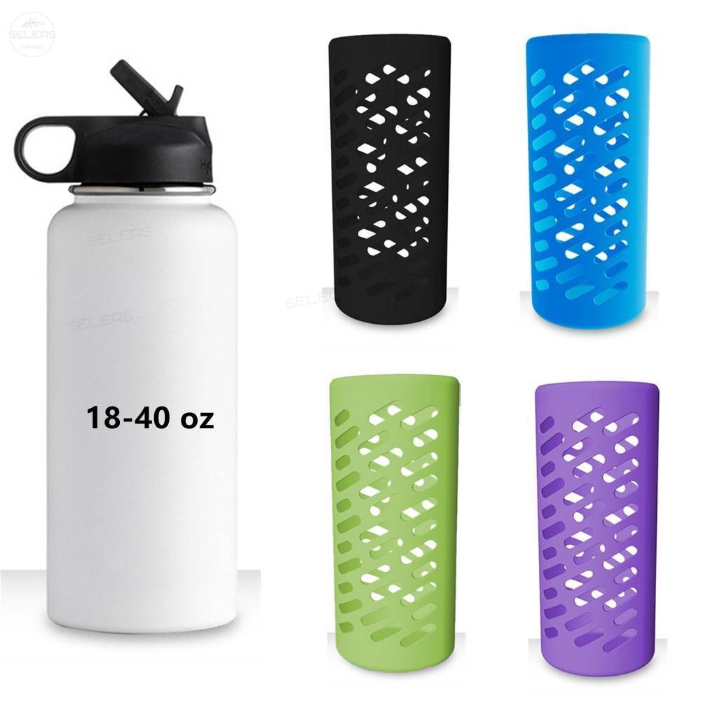 Cover Botol Air Minum Hydro Flask Bahan Silikon Anti Slip / Jatuh 32 / 40oz