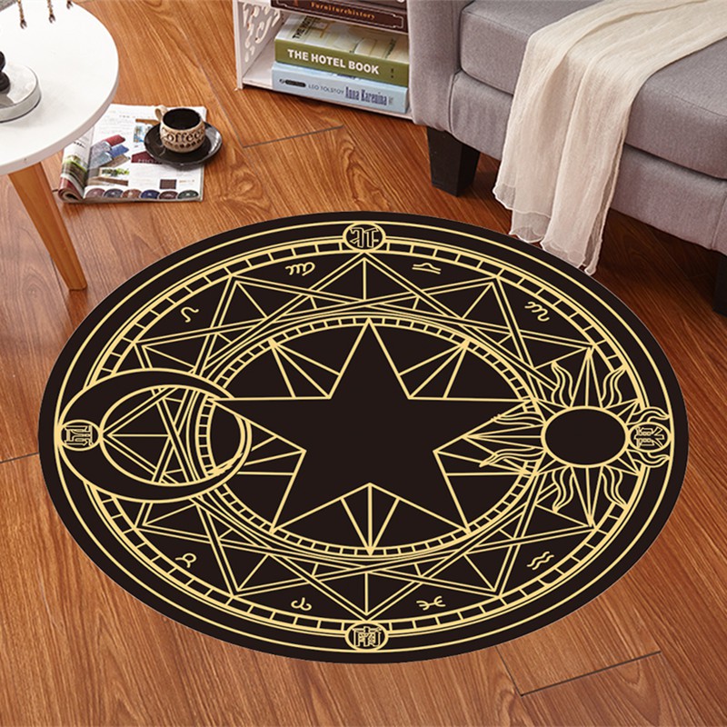 CRCS karpet cardcaptor sakura carpet bulat lingkaran sihir magic circle array clow card