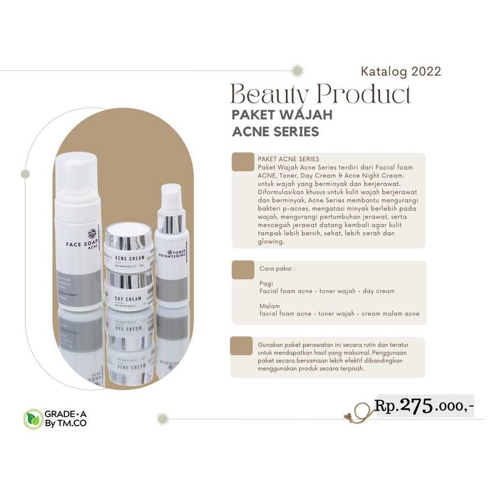Paket Wajah Acne Series Grade A by TMCO