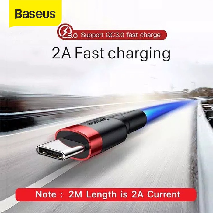 KABEL DATA TYPE-C BASEUS CAFULE CABLE FOR TYPE-C 2A 2M