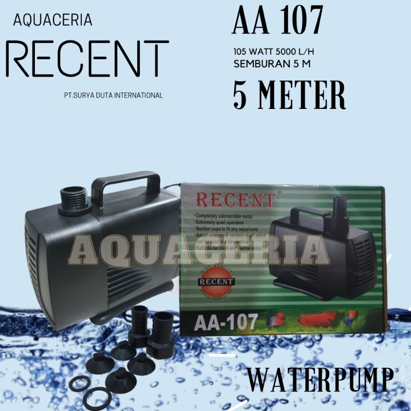 recent aa 107 pompa kolam ikan water pump mesin kolam air terjun