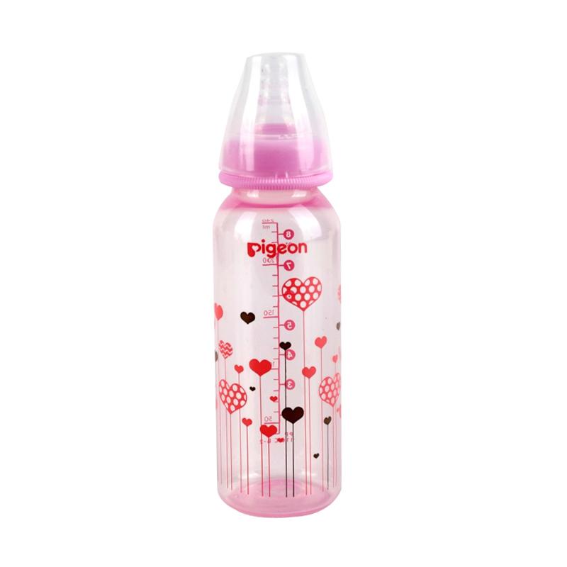 Pigeon Botol Susu PP RP 240ml With S-Type Nipple Pink | Size M 240 ml