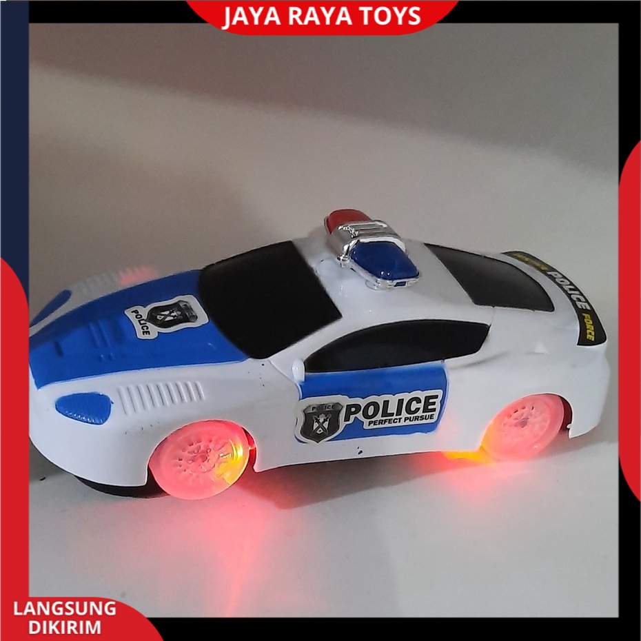 (PROMO) Mobil Polisi Ban Nyala Musik Lampu Police Car Mainan Anak Mobilan Polisi Baterai Termurah