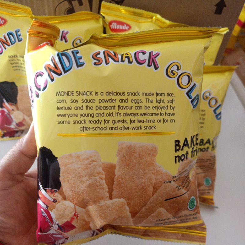 PAKET MONDE ISI 4 PCS MONDE SNACK  30 GRAM