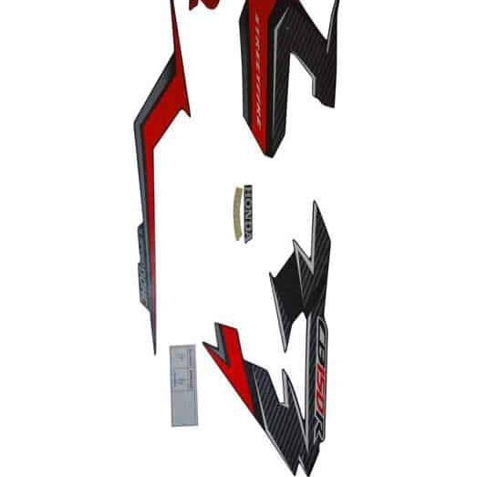 LSX7Σ Sticker Body Kanan (Stripe Set R) Black Red - CB150 StreetFire New K15G <<ੂ