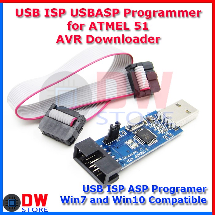 AVR 51 Programmer Downloader USB ISP ASP ATMEL USBISP USBASP Arduino