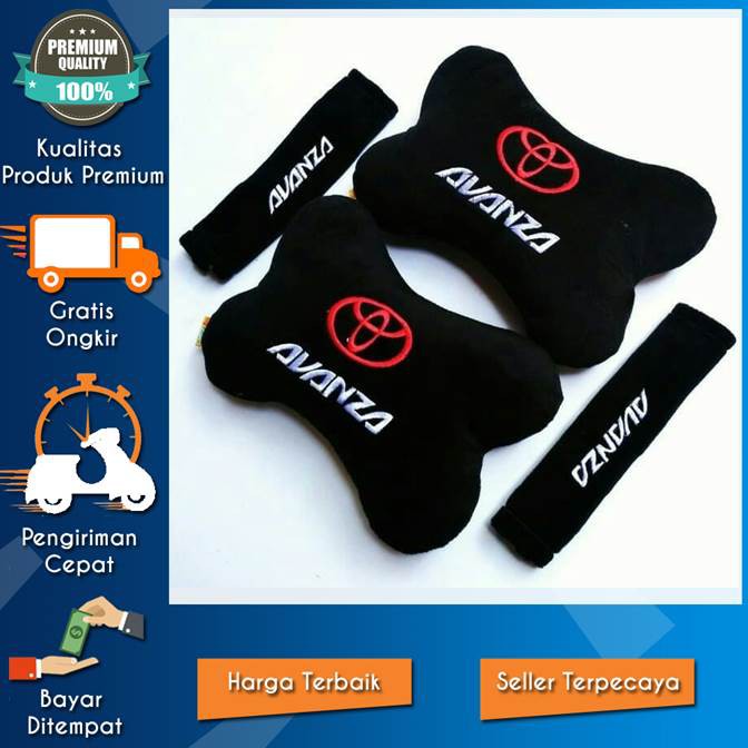 DISKON BANTAL SANDARAN LEHER BANTAL SANDARAN LEHER KURSI MOBIL MOBIL AVANZA
