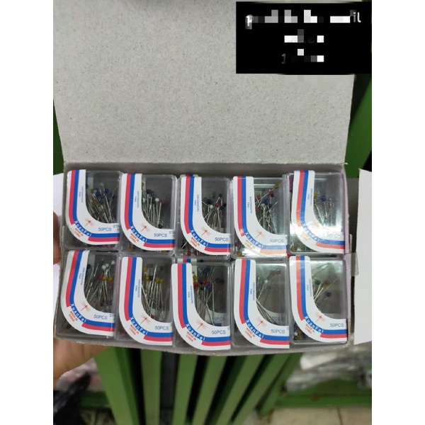 Jarum Pentul Mini 1 Box isi 20 Mika / Jarum Hijab / Jarum Stainless