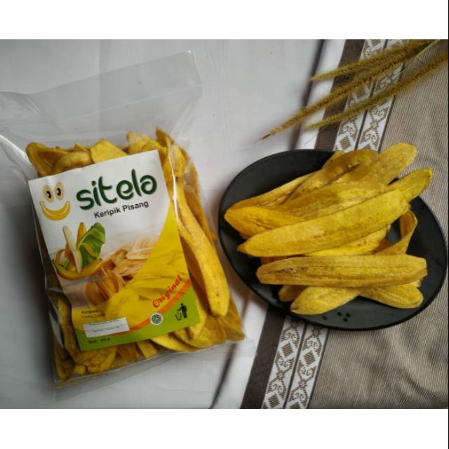 SITELA KERIPIK PISANG ORIGINAL/KERIPIK / SNACK /MAKANAN RINGAN  250 GR