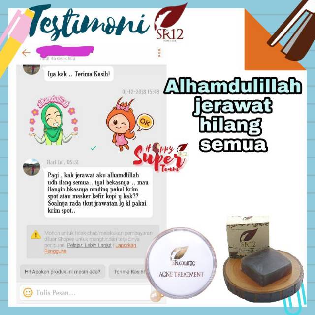 ACNE TREATMENT CREAM / KRIM JERAWAT SEDANG SAMPAI BERAT YANG DISERTAI RADANG INFLAMASI