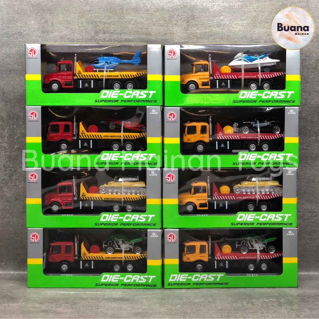 DIECAST TOW TRUCK MAINAN DIE-CAST TRUK DEREK KONSTRUKSI KENDARAAN MOBIL MOBILAN ANAKST251