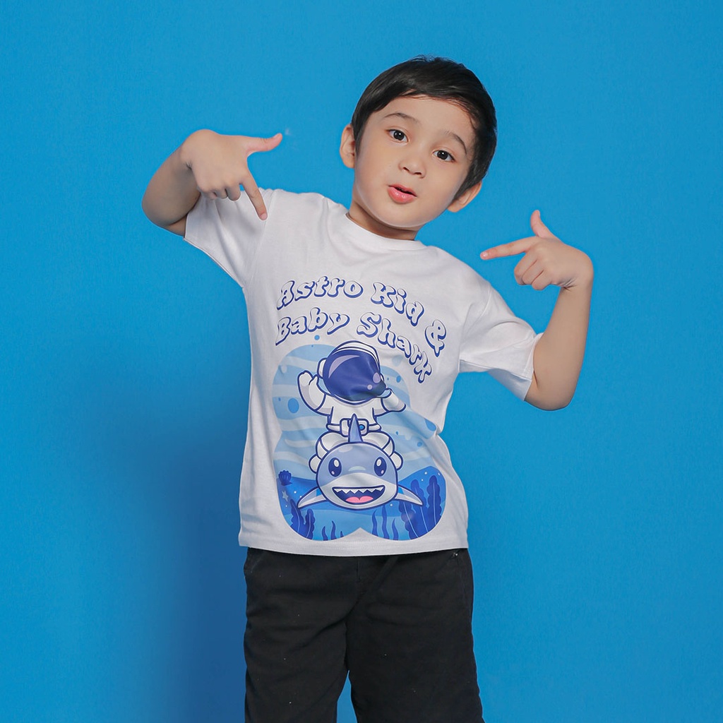 Kaos Distro Anak Premium Astro Kid &amp; Baby Shark