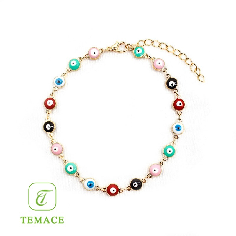 gelang kaki rantai bahan titanium steel lapis rose gold 18k+zircon motif tulisan untuk wanita