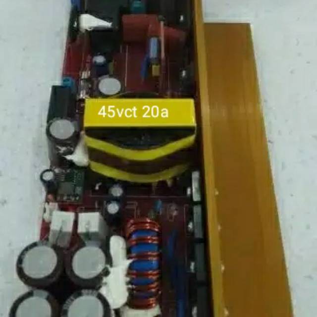 Kit trafo audio smps 20a 45vct ext 15vct 12vdc