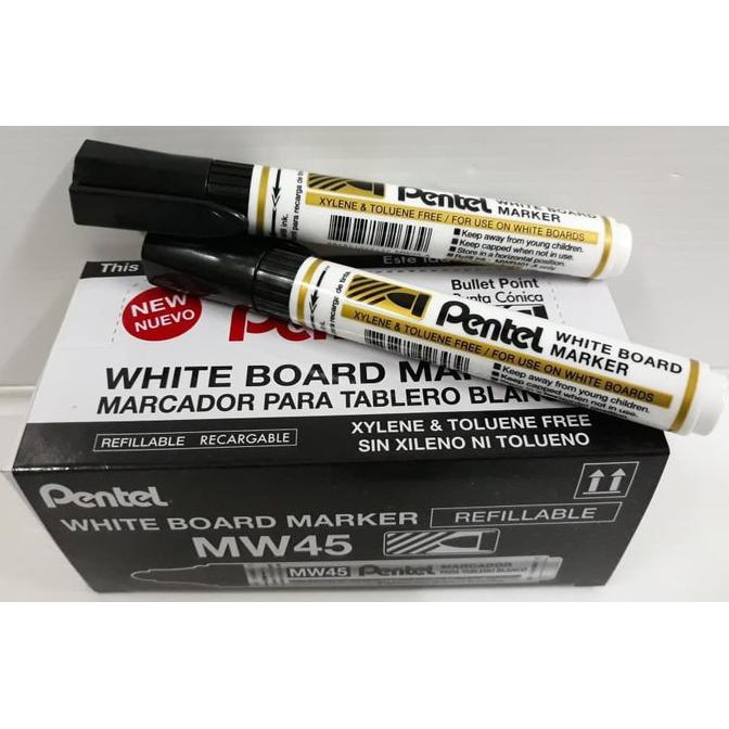 

Termurah Spidol Pentel Boardmarker Mw45 - Hitam (Pack 12 Pcs) Offic