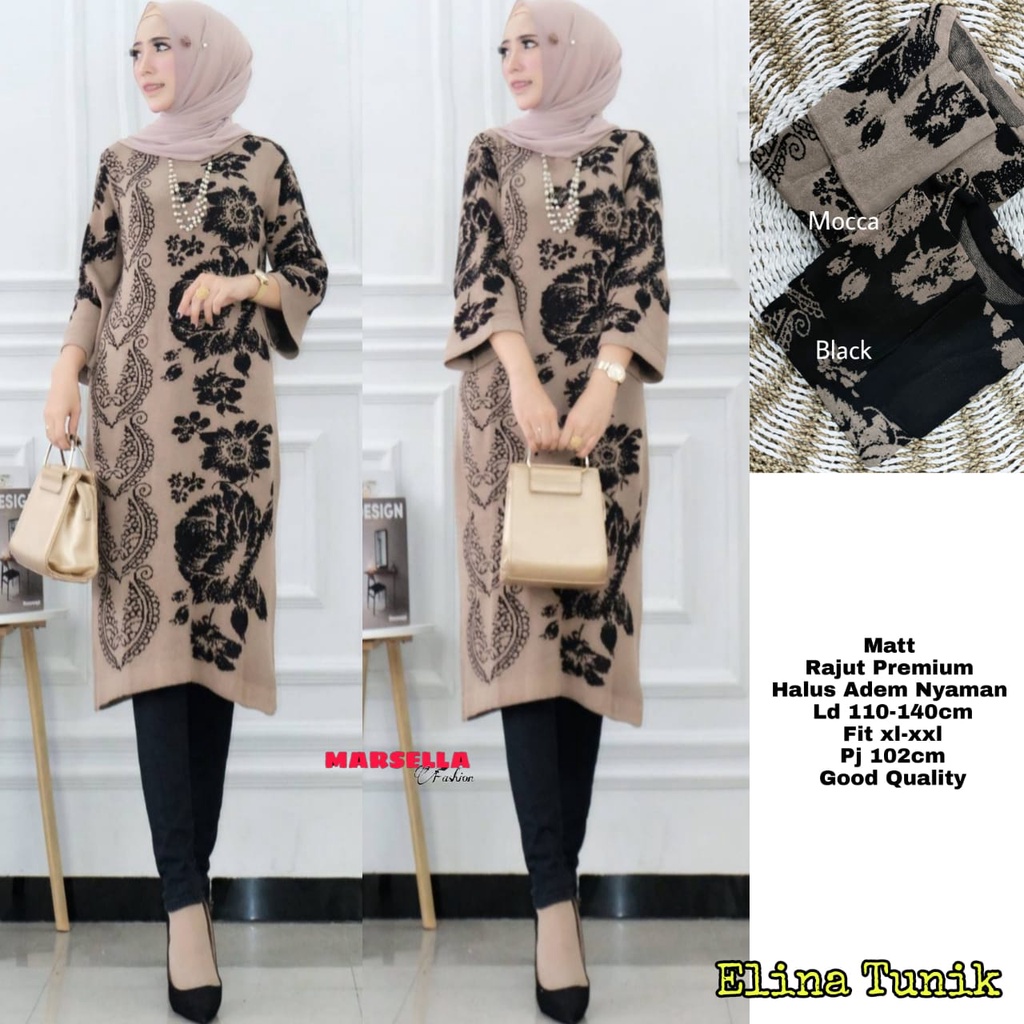Elina Tunik by Marsella Tunik Rajut Premium
