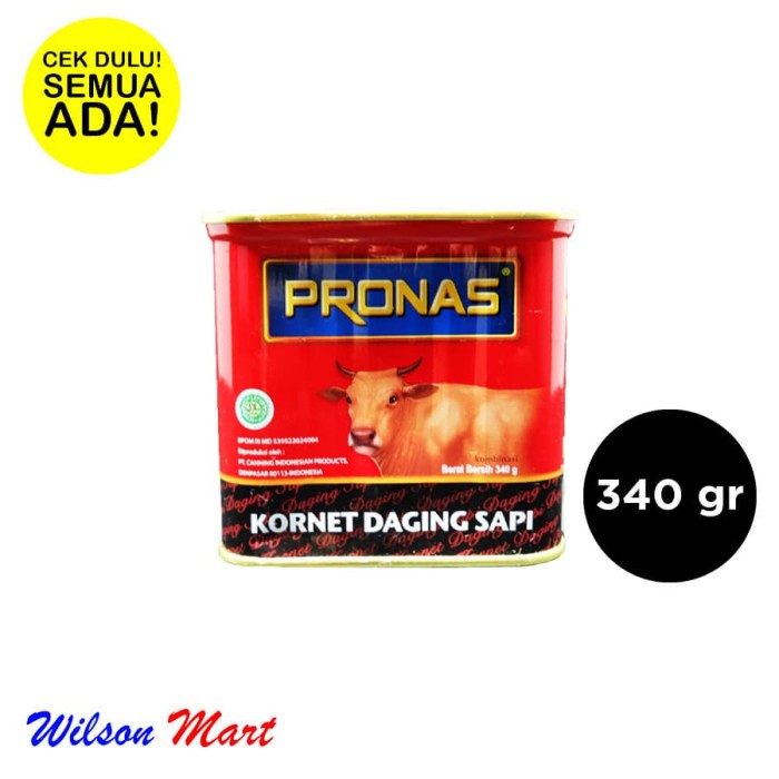 

Gg0Hh Pronas Kornet Daging Sapi 340 Gram Ds0kk