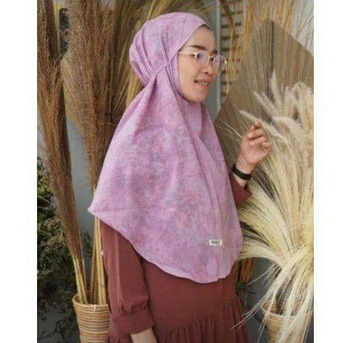 PROMO 10.10 !!! HIJAB BERGO INSTAN MARYAM MOTIF TIE DYE ORIGINAL BAHAN CREPE DIAMOND - SIZE BESAR-7