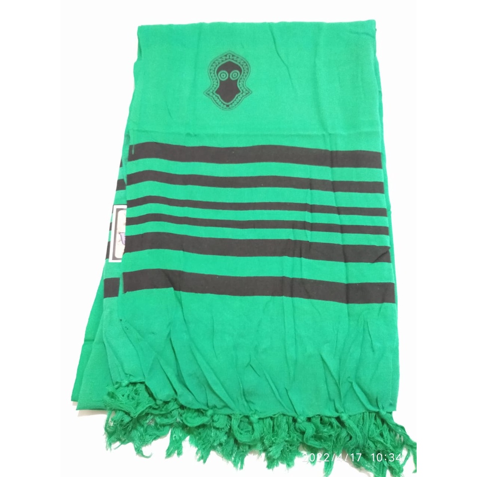 H2. surban terumpah. surban rayon. surban motif garis kualitas premium ukuran 125cm X 210cm-TOSKA