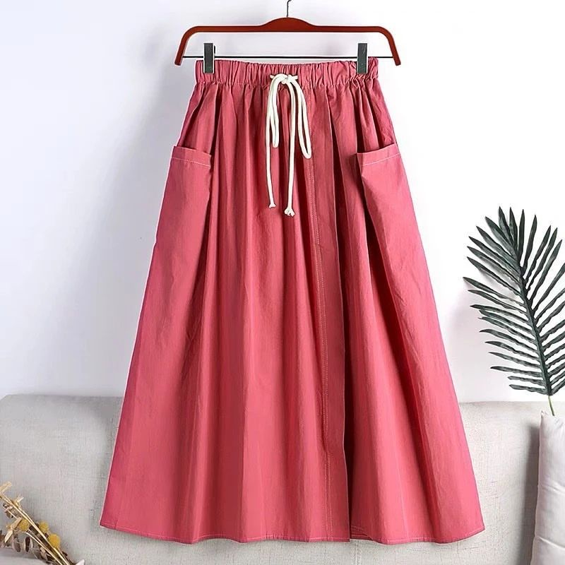 SHAGIVA SKIRT HS TOYOBO ROK 93 CM L.PINGGANG 52-96 CM FULL KARET ROK WNAITA POLOS ADA SAKU DIBAGIAN KANANA DAN KIRIN RK WANITA OOOTD DAN ACARA CASUAL  ROK  FASHION TEBRARU 2022