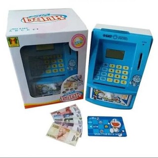  Mainan  Celengan Anak  ATM  Mini Doraemon Bank Mesin Bahasa 