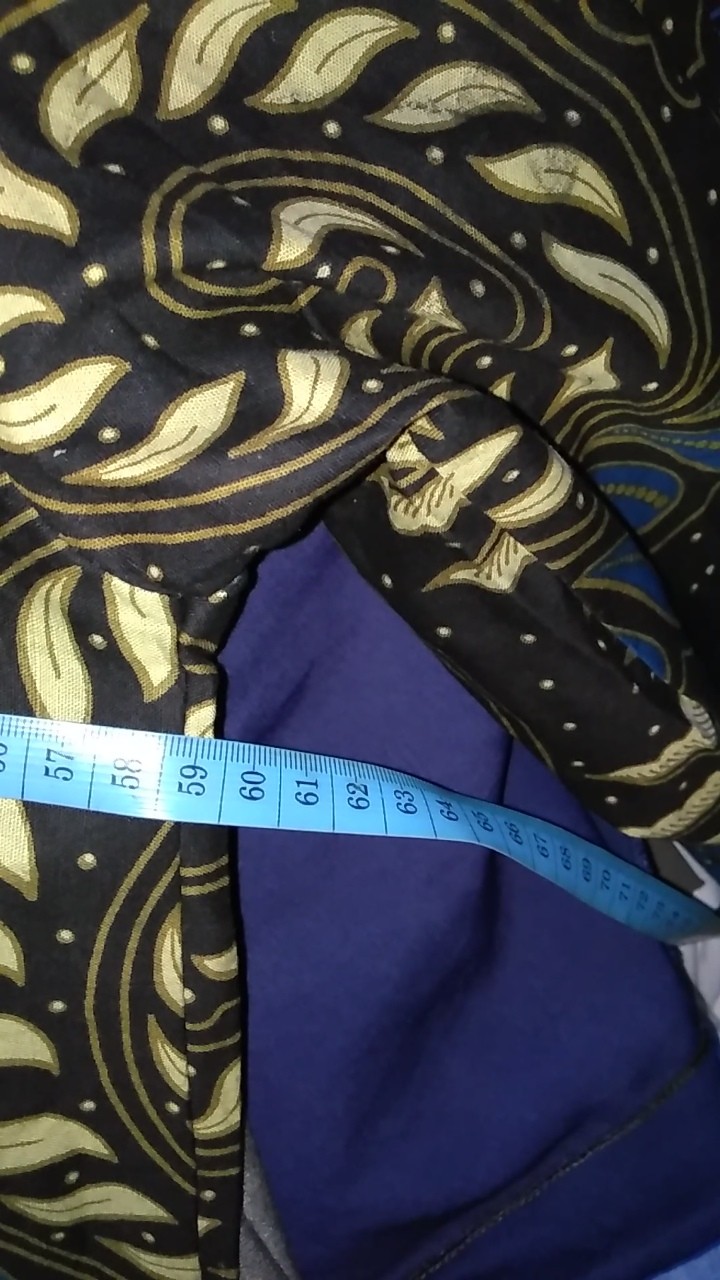 Batik Pria Size M L Xl Xxl  Bswart Batik Hrb026 Kenongo Kemeja Panjang Padi