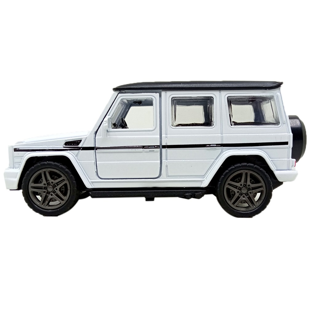 Toy Addict M3rcedes G-Class Offroad Putih Diecast Mainan Mobil Jeep