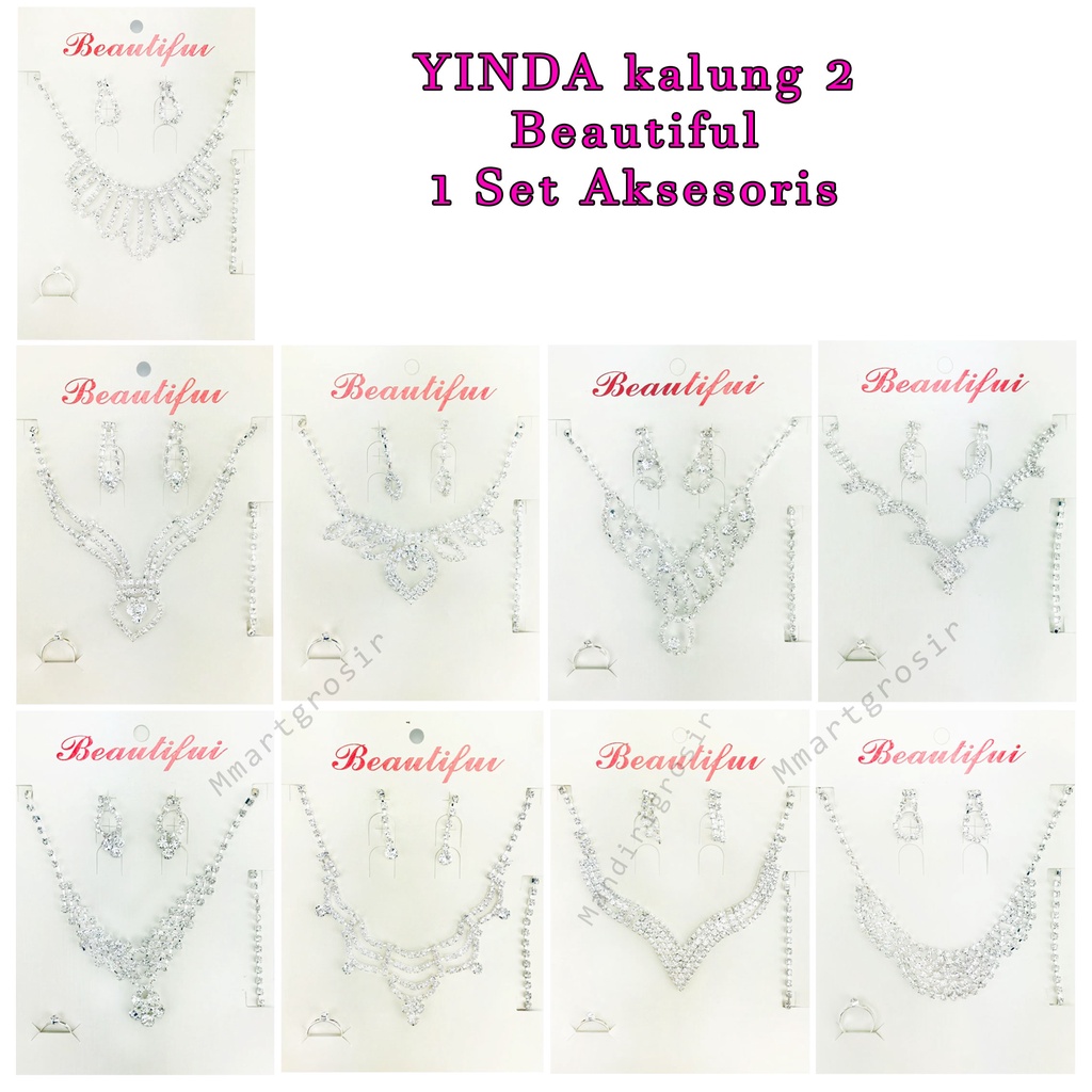 YINDA kalung 2 / Beautiful / 1 Set Aksesoris / Aksesoris