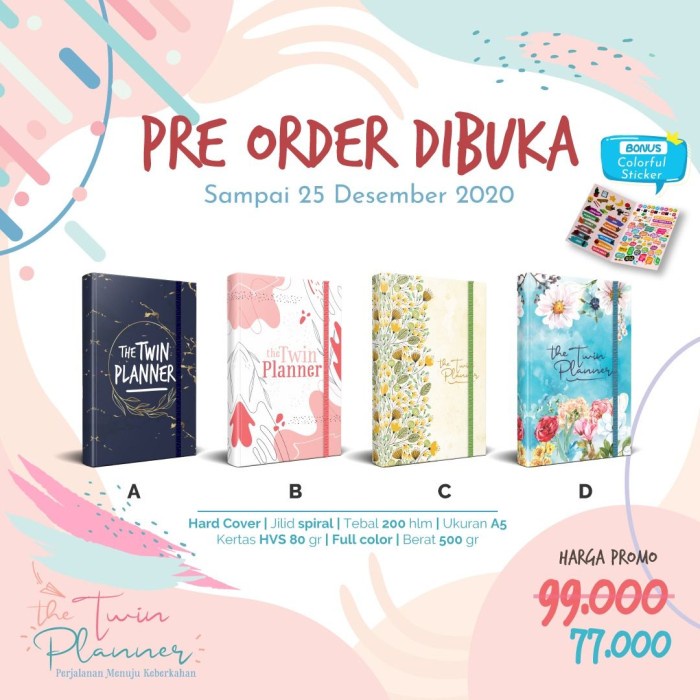 

[RESTOCK] Buku The Twin Planner - Cover D