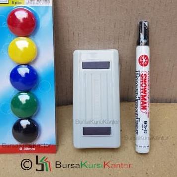 

☇ Spidol BM Snowman HITAM - Hapus Whiteboard - Magnet ♘