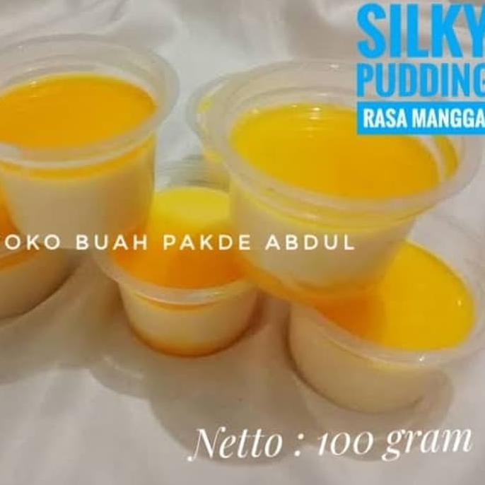 

31.87-Kue- Bubuk Silky Pudding 100 Gr / Silky Puding Rasa Mangga -Terlengkap-Termurah-Dijamin.