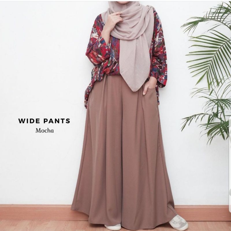 Wide pants Celana Kulot Lebar by riZAru