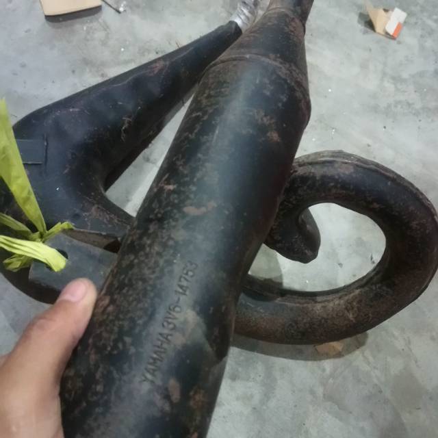 Knalpot dt125 orisinil pnp rx king