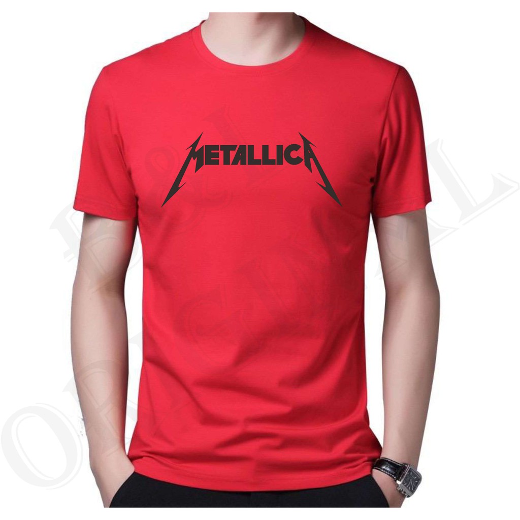 BS//TERLARIS//BAJU KAOS METALICA TANGAN PENDEK PRIA DAN WANITA//GOOD QUALITY