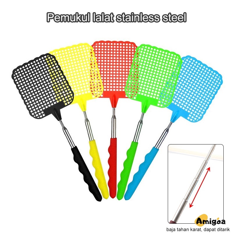 Tepokan Lalat Nyamuk Plastik Pemukul Hewan Serangga Manual Fly Swatter Dwi/pemukul lalat / pemukul nyamuk / pemukul serangga / pemukul kutu- AG2