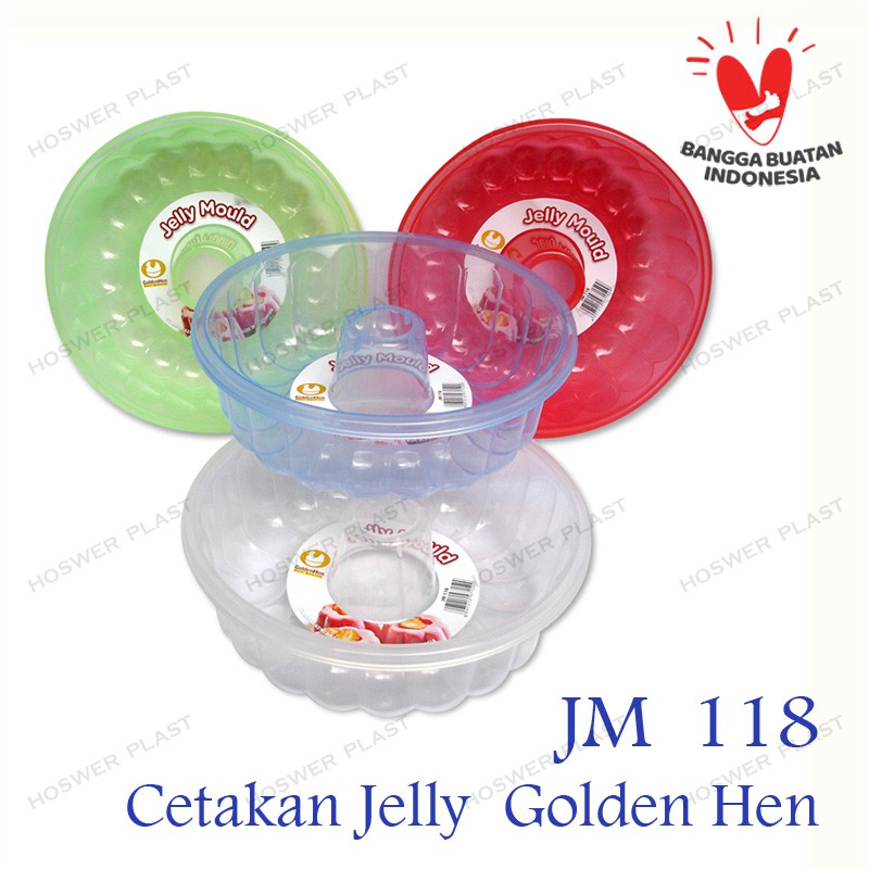 6 bh Golden Hen Cetakan Jelly / Cetakan Agar-agar / Cetakan Puding / Jelly Mould JM - 118