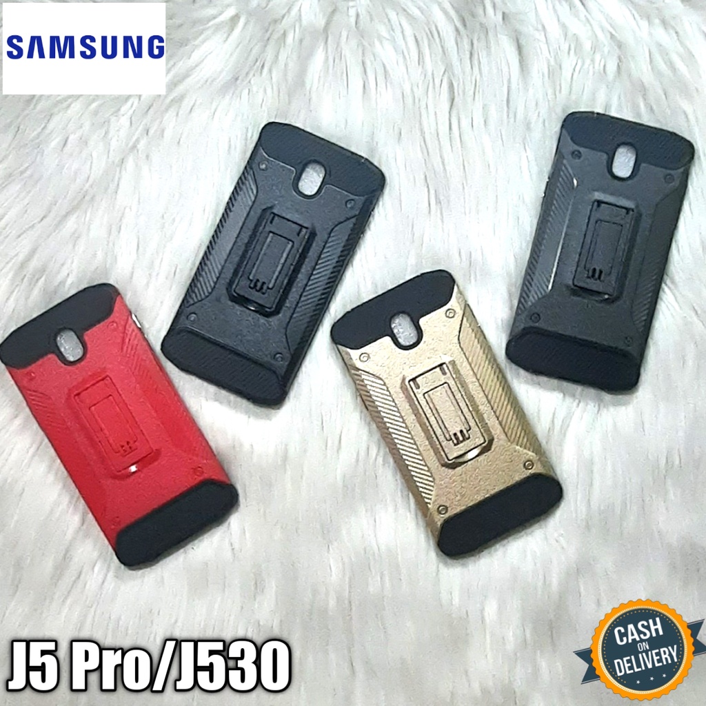 case standing iron for samsung J5 pro casing hp hardcase