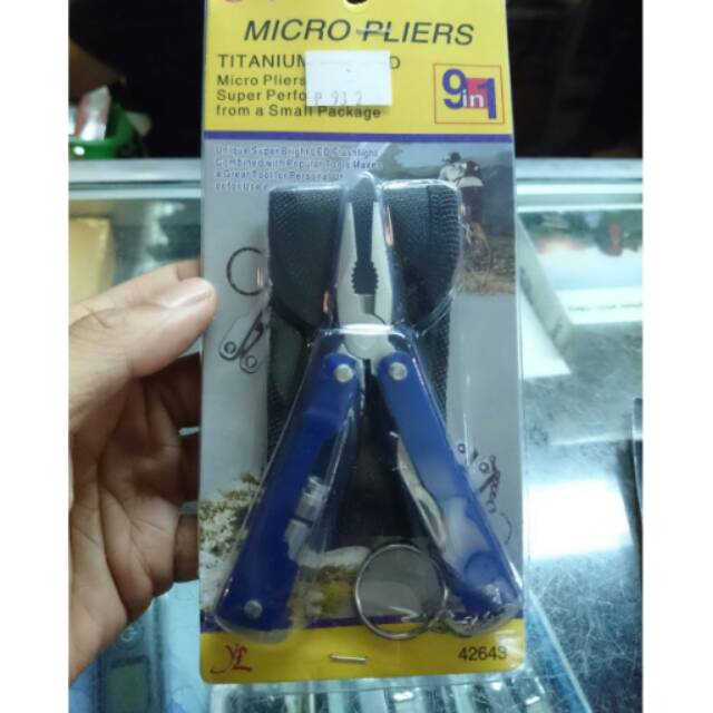 Tang Multitools Titanium Micro Pliers 9 in 1