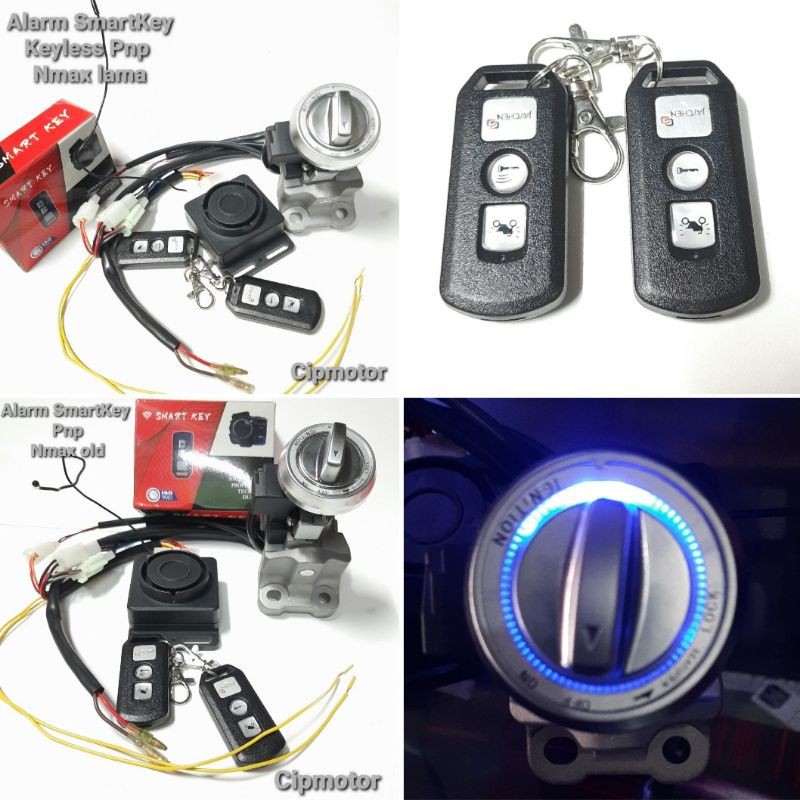 Alarm SmartKey Keyless Nmax old pnp 2 remote Alarm pengaman motor Nmax