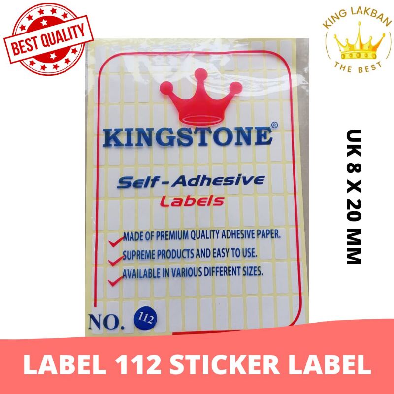Label 112 Sticker Label Kertas Sticker Undangan Putih Polos Termurah