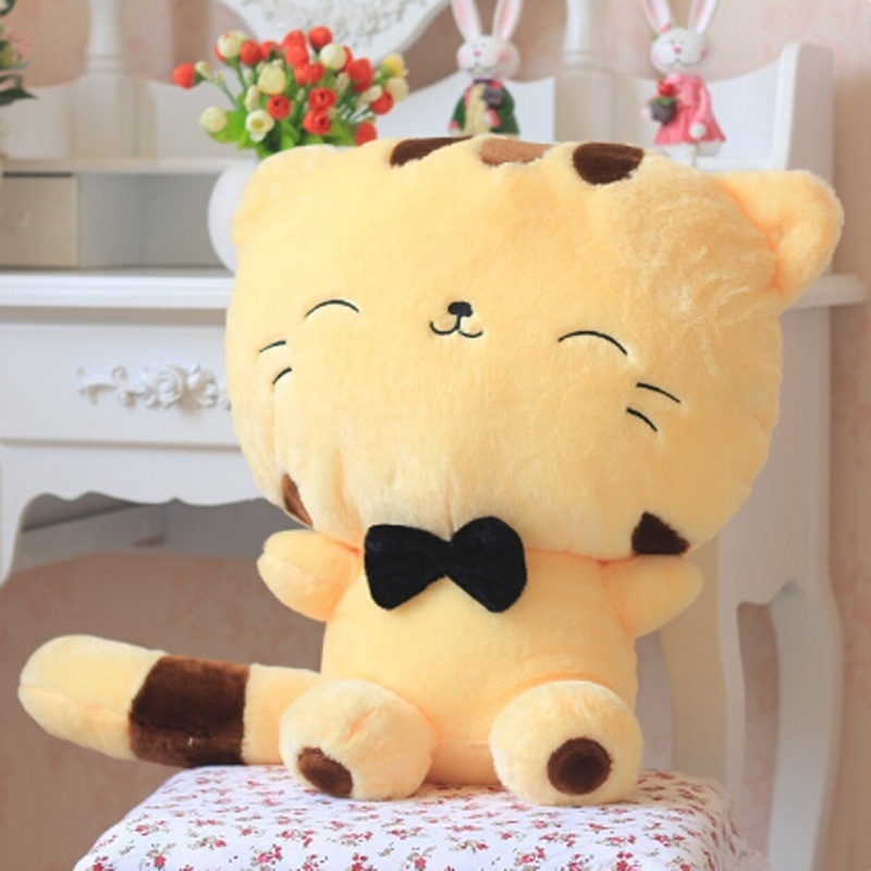 Mainan Boneka Plush Cratoon Kucing Muka Besar Lucu