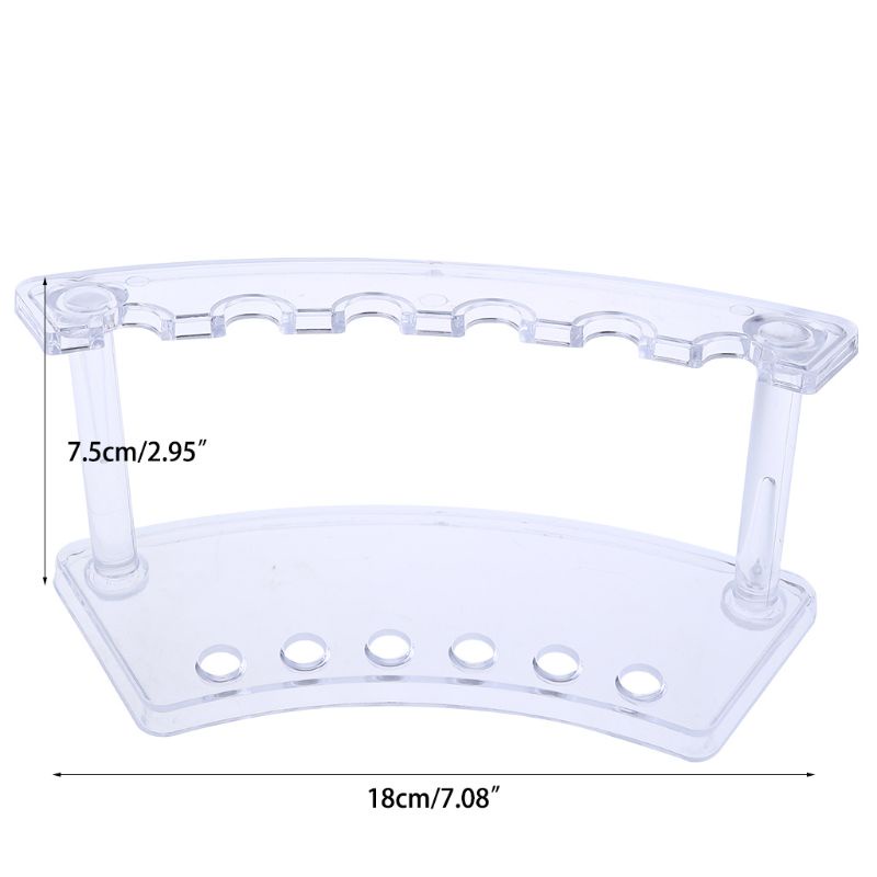 Mary Tempat Display Perhiasan Pulpen Plastik 6slot Stand Display Rack High Quality