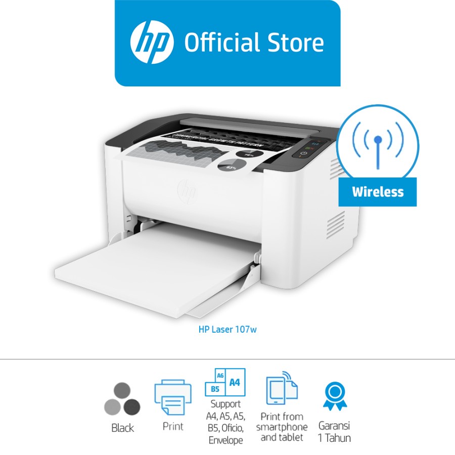 Printer HP Laser 107w Wifi | ITECHBALI