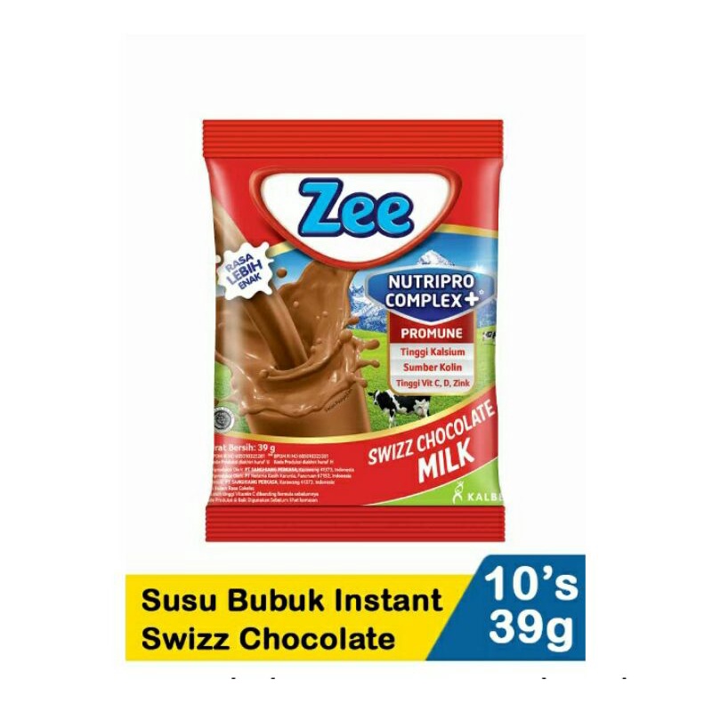 

Zee Susu Bubuk Instant Swizz Chocolate10X39G