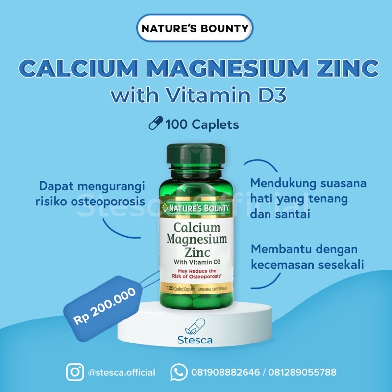 nature’s bounty calcium magnesium zinc