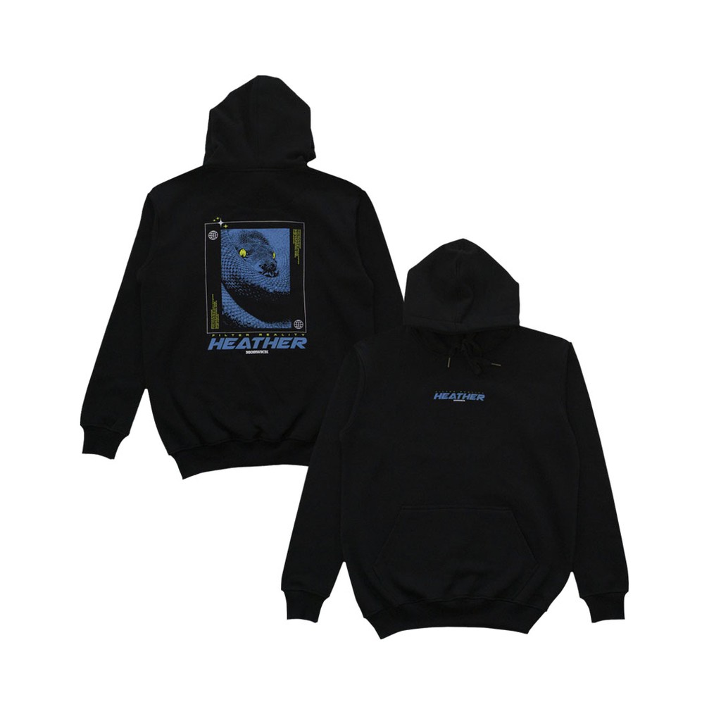 MORWICK - Hoodie Sweater Pria -  Heather - Hitam