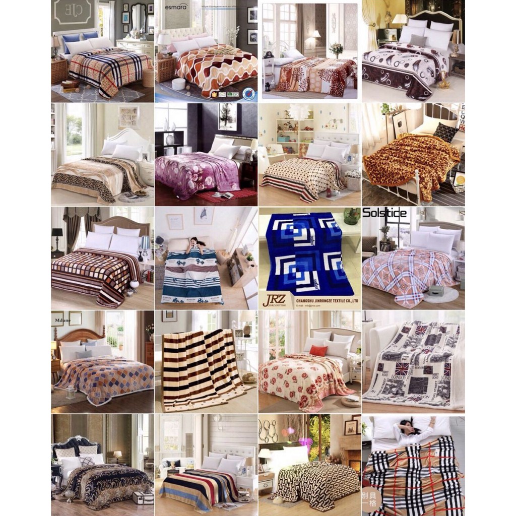 Selimut Bulu Motif Dewasa 150x200 tebal Halus Lembut  Impor Tidak Rontok